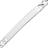 885291 Zilveren graveerarmband gourmet 6 mm