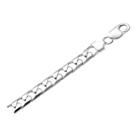 Treasure Collection TC-881463 Zilveren gourmet heren armband 10 mm