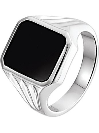 Treasure Collection TC-49058 Zilveren zegelring onyx 16 mm