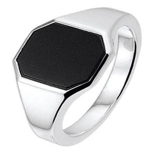 Treasure Collection TC-881592 Zilveren zegelring met onyx 10,5 mm