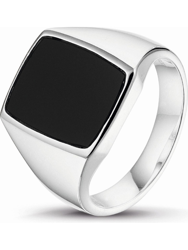 Treasure Collection TC-47854 Zilveren zegelring onyx E068