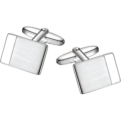 manchetknopen polimat zilver wit