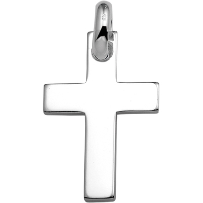 hanger kruis zilver wit