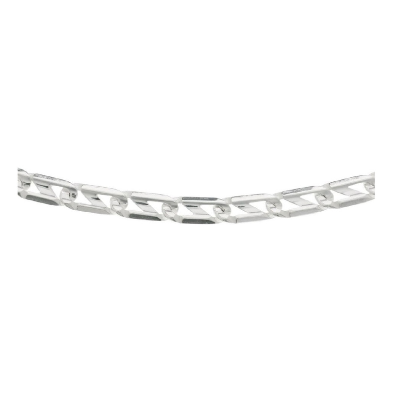 Treasure Collection TC-24644 Zilveren herencollier met platte ankerschakel 7 mm