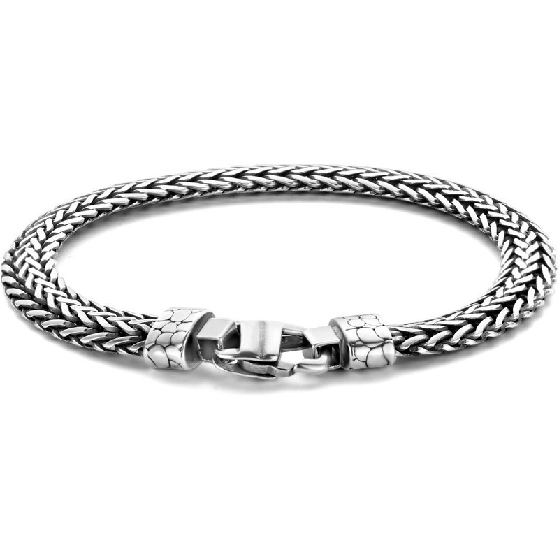 Treasure Collection 882873 Zilveren vossestaart armband 7,2 mm