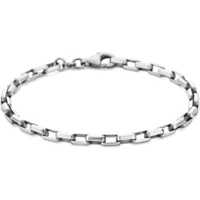 Treasure Collection 883976 Zilveren geoxideerde armband 4 mm