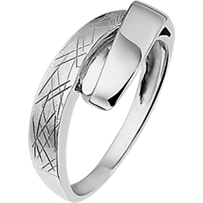 884249 Zilveren ring gescratcht