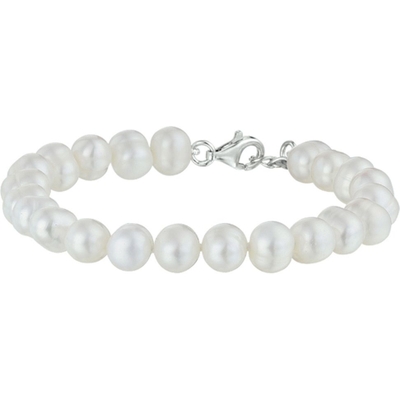 armband parel 75 mm 18 3 cm zilver gerhodineerd