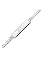 graveerarmbanden hart plaat 6 mm 16-18 cm zilver gerhodineerd