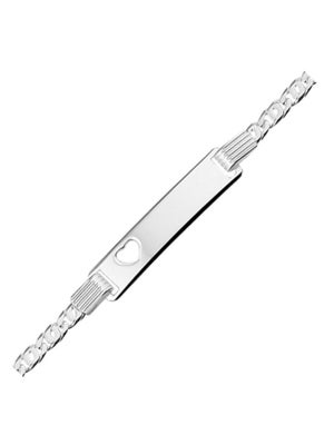 graveerarmbanden hart plaat 6 mm 16-18 cm zilver gerhodineerd