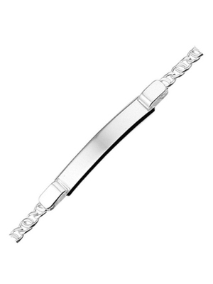 graveerarmband plaat 6 mm 18 cm zilver gerhodineerd