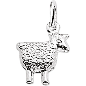 hanger schaap zilver gerhodineerd