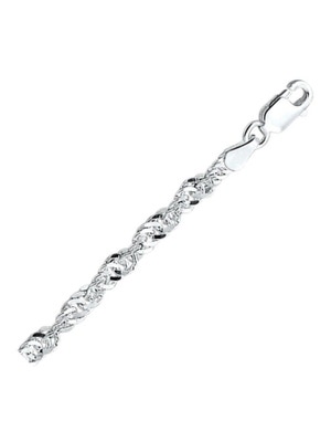 armband singapore 35 mm 19 cm zilver gerhodineerd