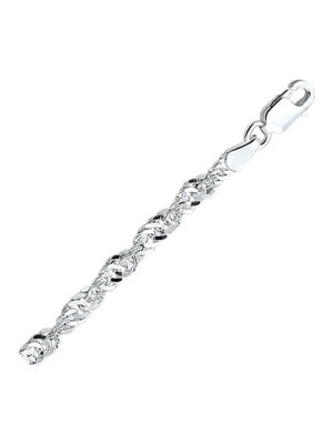 collier singapore 36 mm 45 cm zilver gerhodineerd