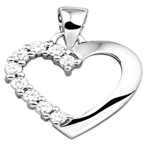 Treasure Collection TC-42535 Zilveren hanger hartje