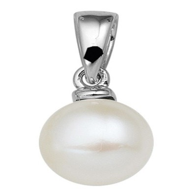 hanger parel zilver gerhodineerd