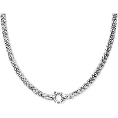 collier vossestaart 65 mm met groot springslot zilver gerhodineerd