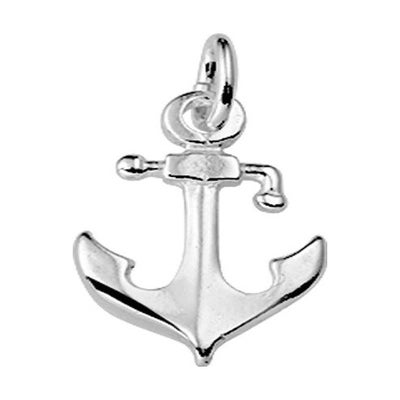 hanger anker zilver gerhodineerd