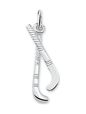 hanger hockeysticks zilver gerhodineerd