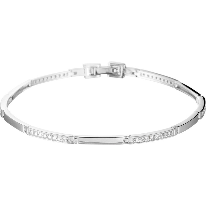 Treasure Collection 883284 Zilveren armband 2,5 mm met zirkonia