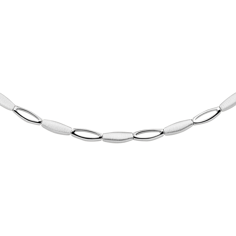 885027 Zilveren schakelketting 4,2 mm