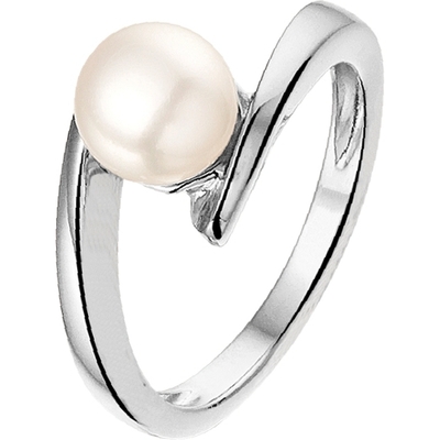 884286 Zilveren ring met parel