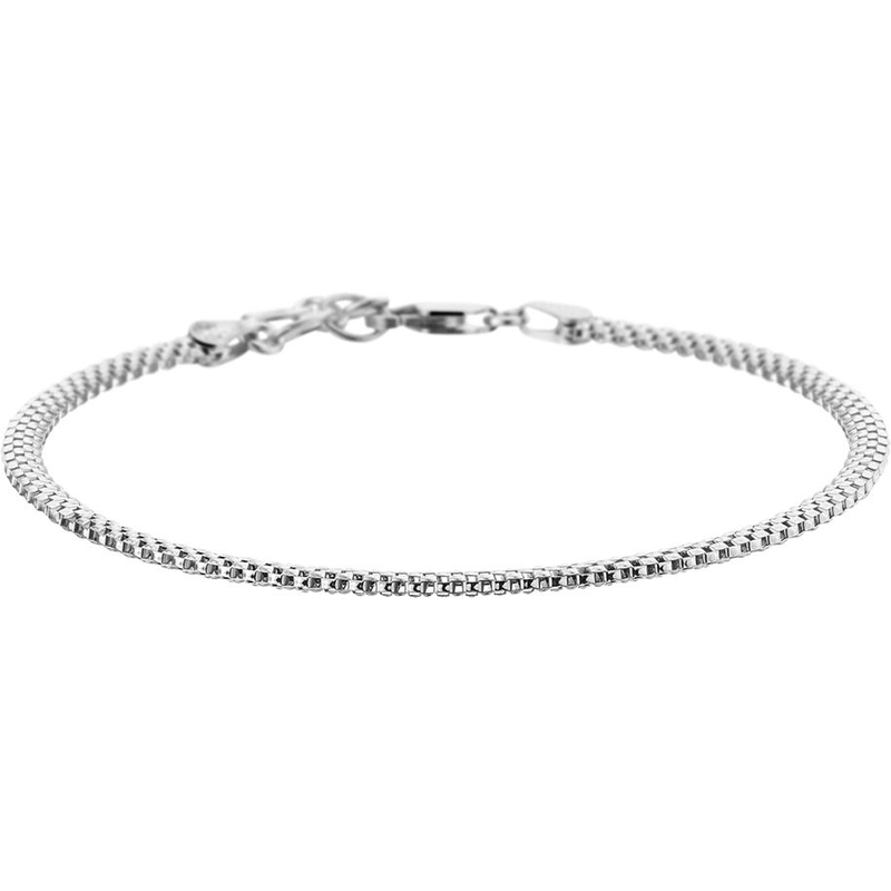 Treasure Collection TC-49086 Zilveren bismarck schakelarmband 18-20 cm