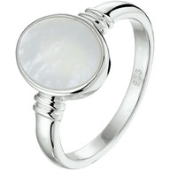 884287 Zilveren ring met parelmoer 12 mm