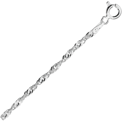 enkelbandje singapore zilver gerhodineerd