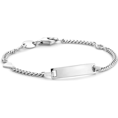 885349 Zilveren graveerarmbandje gourmet 4,2 mm