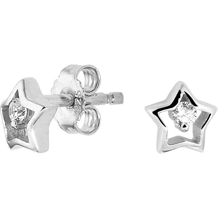 Treasure Collection TC-53257 Zilveren oorknopjes ster met zirkonia