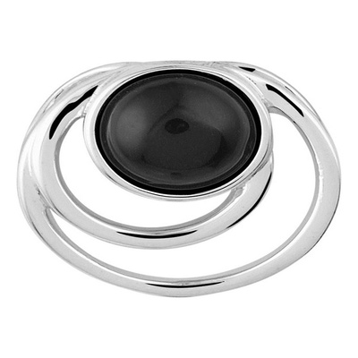 hanger onyx zilver gerhodineerd