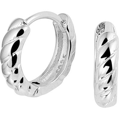 klapoorringen zilver gerhodineerd