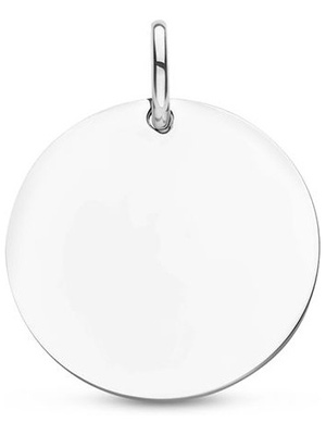 graveerhanger rondje zilver gerhodineerd