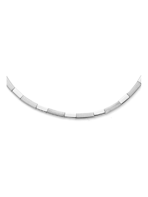 collier 43 mm 43 cm polimat zilver gerhodineerd