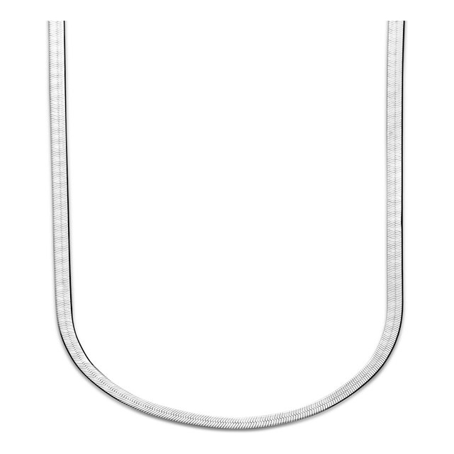 Treasure Collection N836 Zilveren collier plat 3,3 mm 40-45 cm
