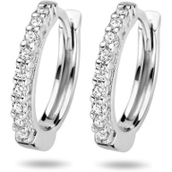 klapoorringen zirkonia zilver gerhodineerd