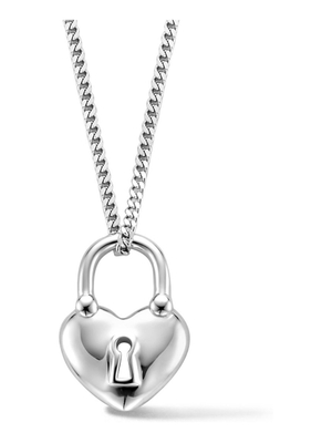 Treasure Collection N1210S Zilveren ketting met hart slotje 41-45 cm