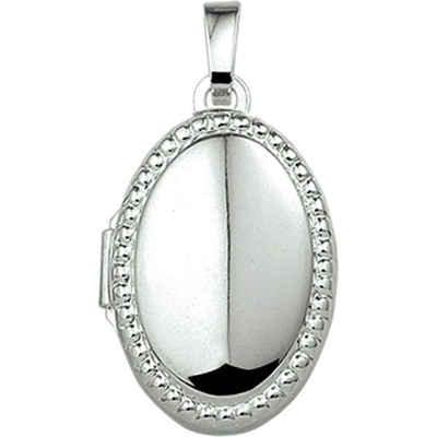 medaillon zilver gerhodineerd