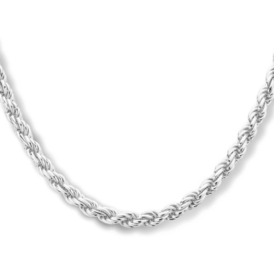 koord 40 mm zilver gerhodineerd