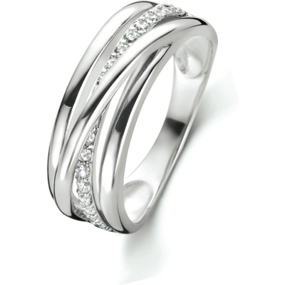 Treasure Collection 883388 Zilveren ring met zirkonia