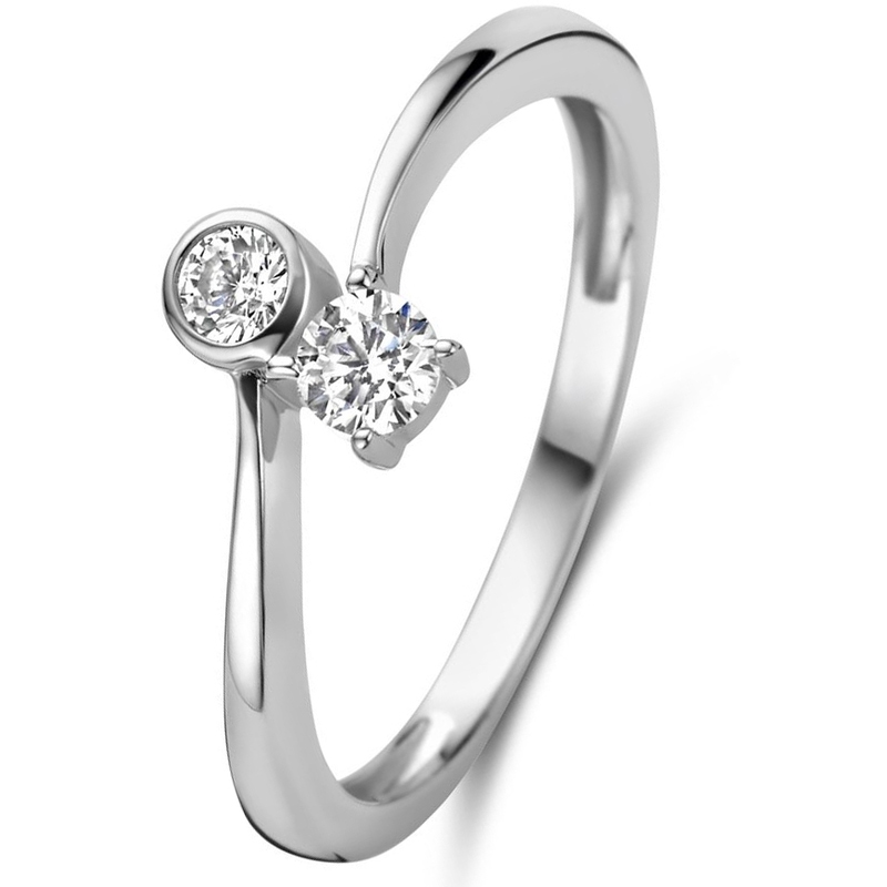 Treasure Collection 883680 Zilveren ring met zirkonia