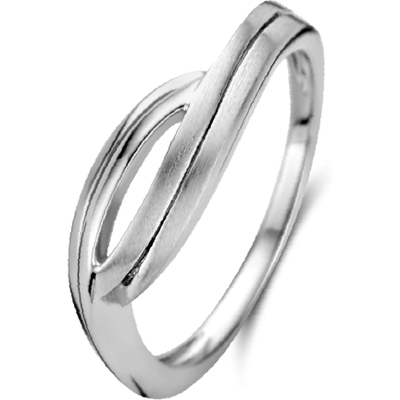 884309 Zilveren ring gematteerd 6 mm