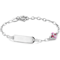 graveerarmband klaver plaat 50 mm 11 2 cm zilver gerhodineerd