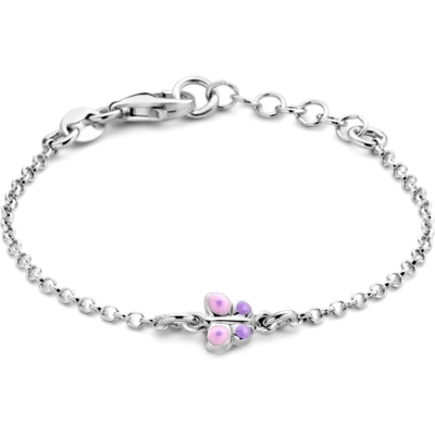 armband vlinder 11 2 cm zilver gerhodineerd