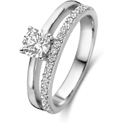 884337 Zilveren ring met zirkonia 6,5 mm