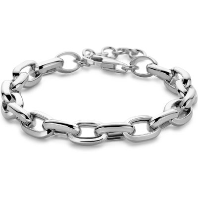 armband anker 8 mm 18  3 cm zilver gerhodineerd