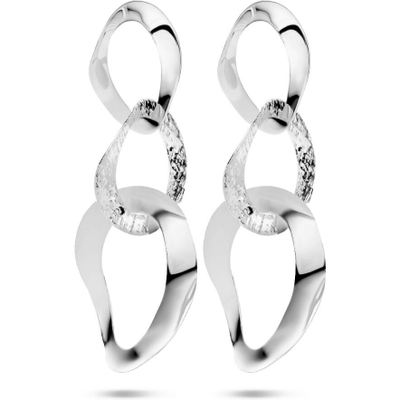 oorhangers ovaaltjes polimat zilver gerhodineerd