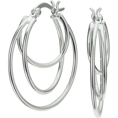 oorringen zilver gerhodineerd