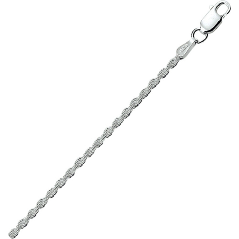 884631 Zilveren enkelbandje koord schakel 24-26 cm